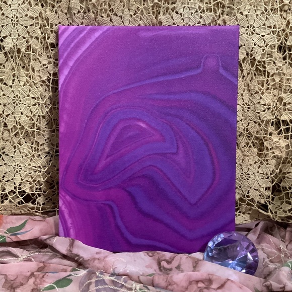 Macro Photo of Agate Taken by Me and Printed on Canvas - Picture 5 of 8